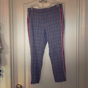 Zara Basic plaid ankle pants